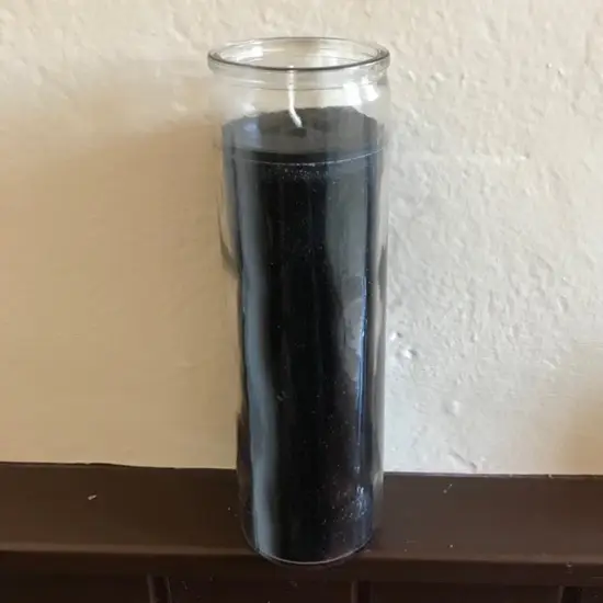 Anise Scented Black 7 Day Candle - Wisdom, Protection