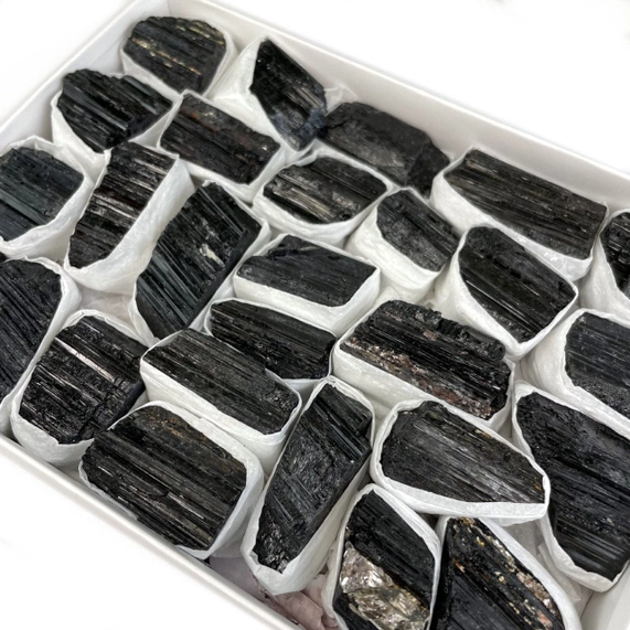 Raw Black Tourmaline Crystal Cluster Box - Image 5
