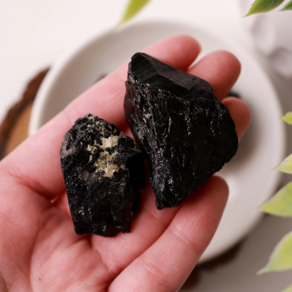 Black Tourmaline Gemstones (Pack of 10) - Image 5