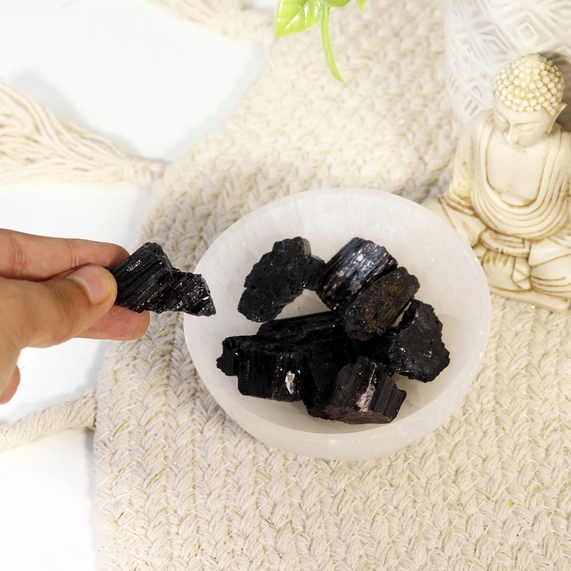 Black Tourmaline Gemstones (Pack of 10) - Image 7