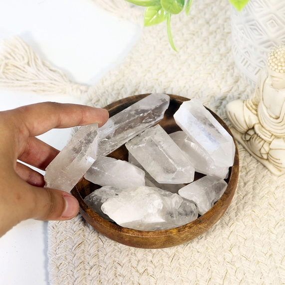 Natural Clear Quartz Crystal Points (Pack of 10) - Image 6