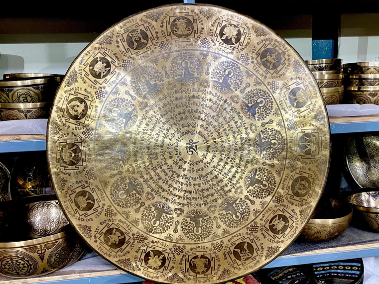 Flower of Life Tibetan Gong For Sound Healing and Meditation - Image 5