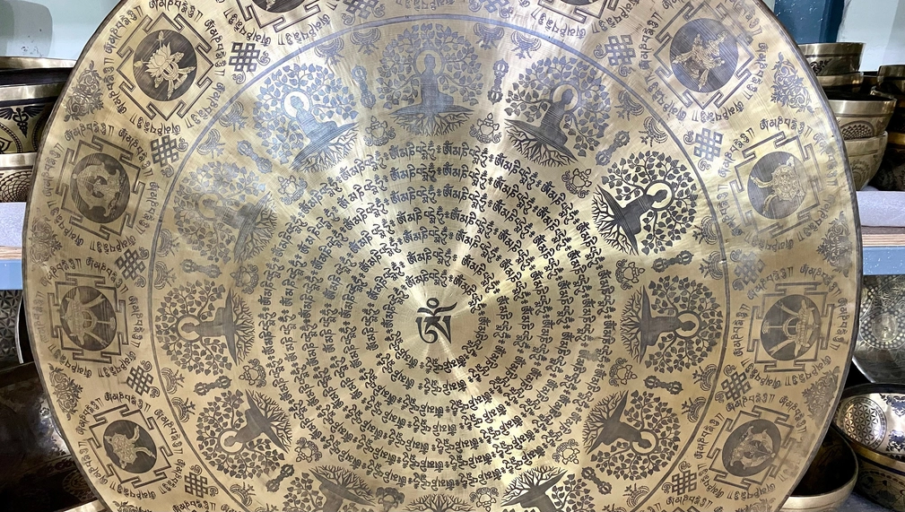 Flower of Life Tibetan Gong For Sound Healing and Meditation - Image 6