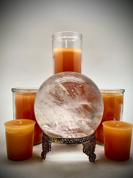 Gold 7 Day Prayer Candle for Abundance & Positivity - Image 3
