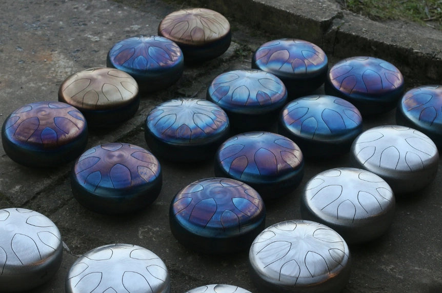 Hand Drum 9"/22cm Deep Sound Pentatonic Drum - Image 2