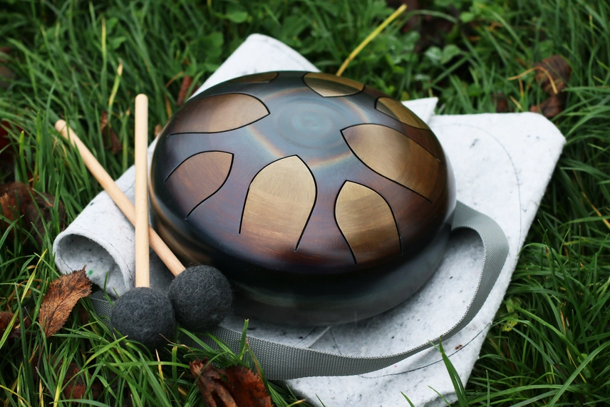 Hand Drum 9"/22cm Deep Sound Pentatonic Drum - Image 3
