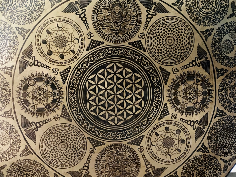 Handcrafted Tibetan Meditation Sound Healing Gong - Image 2