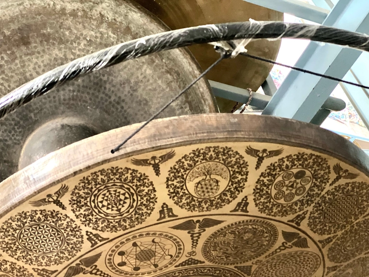 Handcrafted Tibetan Meditation Sound Healing Gong - Image 3