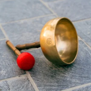 Handmade 7-Metal Singing Bowl with Handle: Tibetan Sound, Meditation & Chakra Healing