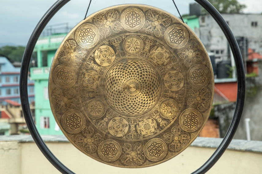 Handmade Tibetan Gong For Meditation & Yoga Sound Healing - Image 2