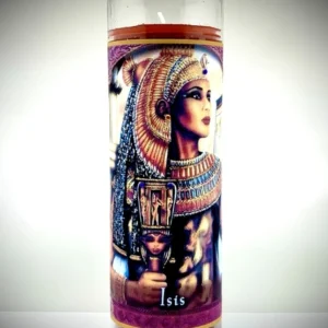 Isis Glitter Prayer Candle