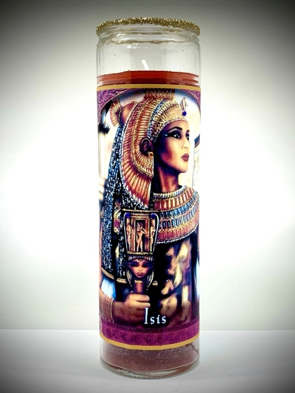 Isis Glitter Prayer Candle