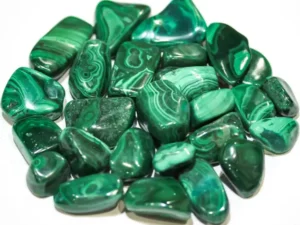 Natural Malachite Tumbled Stones 1.1 lb (1/2 Kilo)