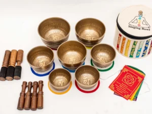 Natural Singing Bowl Set of 7 For Yoga & Sound Therapy