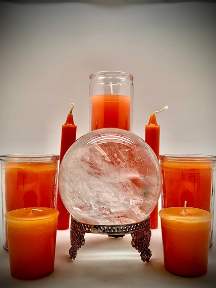 Orange 7 Day Prayer Candle for Courage & Creativity - Image 3