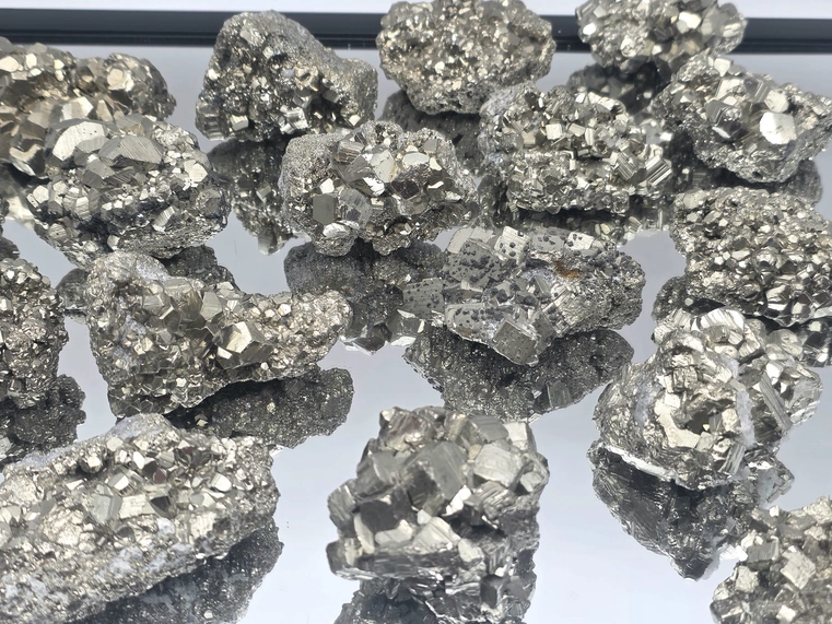 Peruvian Pyrite Crystal Clusters Natural Raw - Image 5