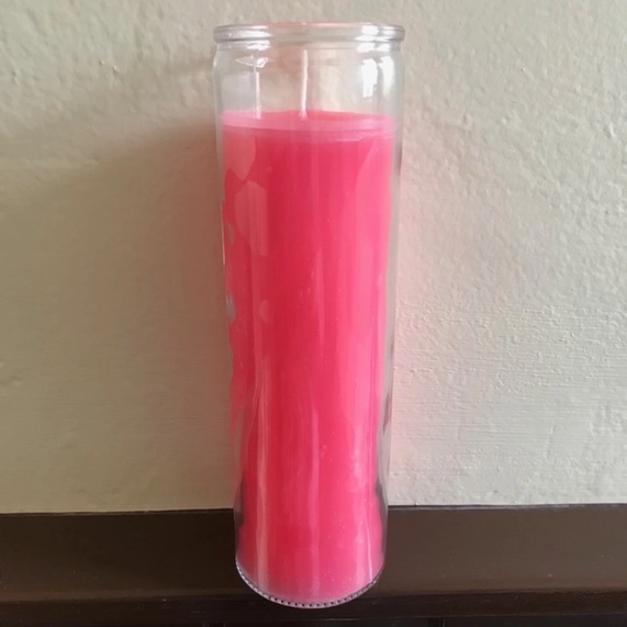Pink 7 Day Prayer Candle for Romance, Love & Self-Love