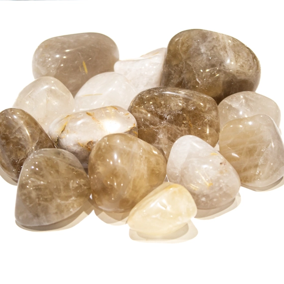 Grade A Natural Rutilated Quartz Tumbled Stones 1KG (2.2 lb)