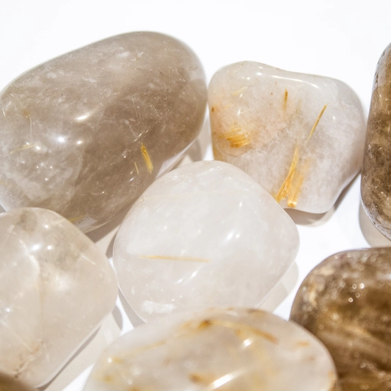 Grade A Natural Rutilated Quartz Tumbled Stones 1KG (2.2 lb) - Image 2