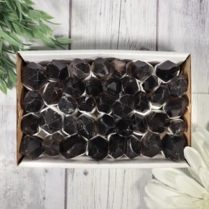 Natural Smoky Quartz Crystal Points Flat