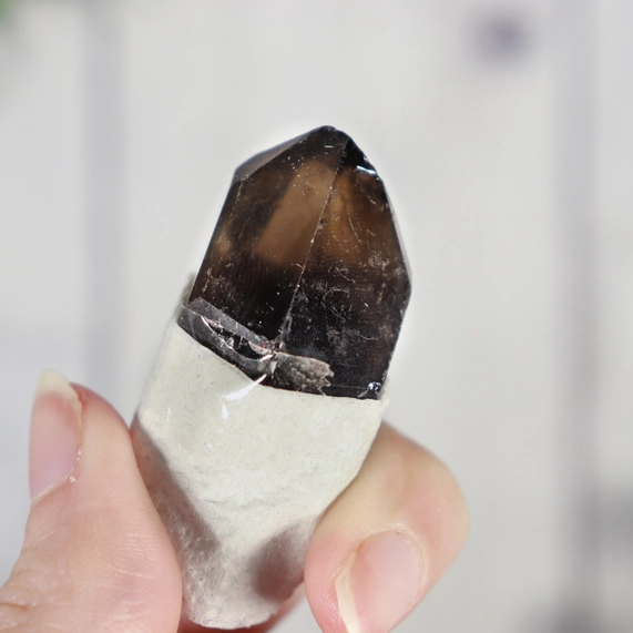 Natural Smoky Quartz Crystal Points Flat - Image 4
