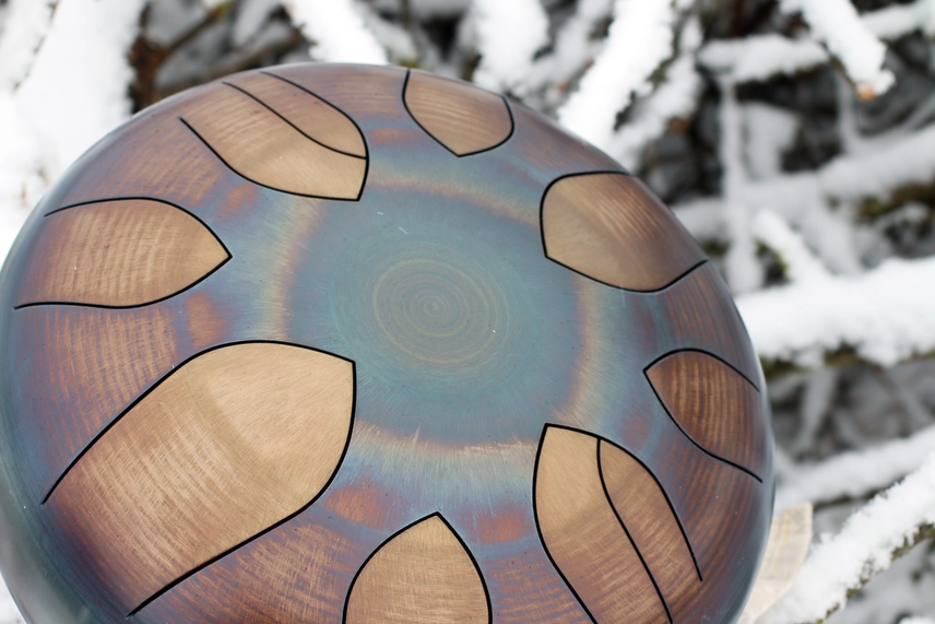 Steel Tongue Drum 1230cm Pentatonic Deep Bass Sound - Image 8