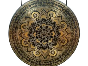 Therapy Gong Lotus Sacred Geometry Engraved