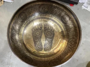 Handmade Tibetan Buddha Feet Singing Bowl