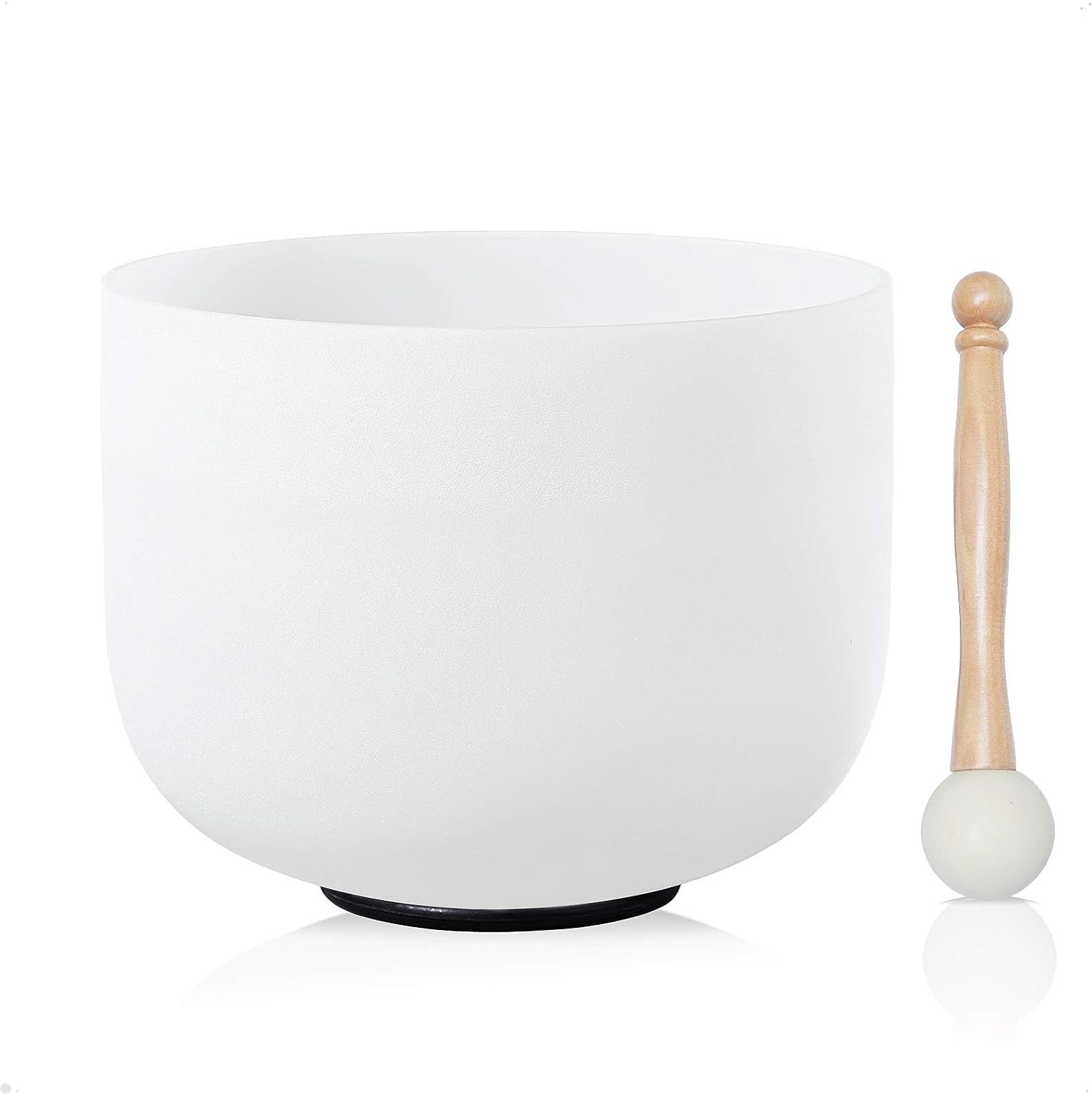 Third Eye Chakra Frosted Quartz Crystal Singing Bowl | Quartz Sound Healing Meditation Bowl